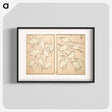 アートポスター-Transmitting the Spirit, Revealing Form of Things: Picture Album of Drawings at One Stroke - 葛飾 北斎 Poster.