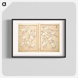 Transmitting the Spirit, Revealing Form of Things: Picture Album of Drawings at One Stroke - 葛飾 北斎 Poster.