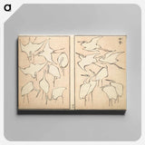 アートパネル-Transmitting the Spirit, Revealing Form of Things: Picture Album of Drawings at One Stroke - 葛飾 北斎 Canvas.