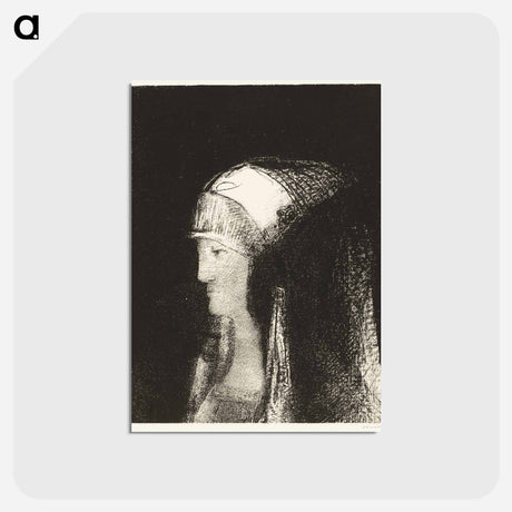 アートポストカード-Druidess - オディロン ルドン Postcard.