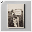 アートパネル-Woman with No Trespassing Sign
 - セントルイス美術館 Canvas.