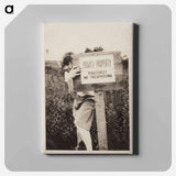 アートパネル-Woman with No Trespassing Sign
 - セントルイス美術館 Canvas.