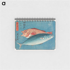 アートメモ帳-Yellowtail and Rockfish
 - 歌川 広重 Memo.