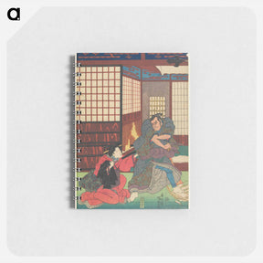 アートメモ帳-Triptych Center Panel
 - 歌川 国貞 Memo.