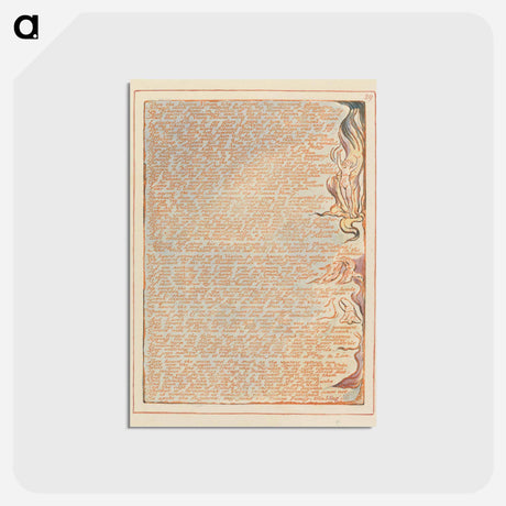 アートポストカード-Then the Divine Vision - ウィリアム ブレイク Postcard.