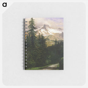 アートメモ帳-Landscape with Snow Capped Mountains - アルバート ビアスタット Memo.