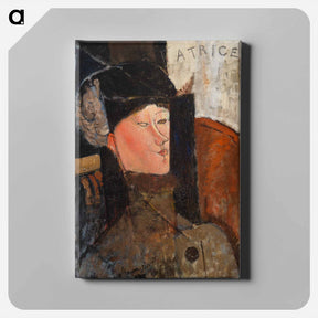 アートパネル-Beatrice (Portrait de Béatrice Hastings)
 - バーンズ・コレクション Canvas.