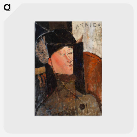 アートポストカード-Beatrice (Portrait de Béatrice Hastings)
 - バーンズ・コレクション Postcard.