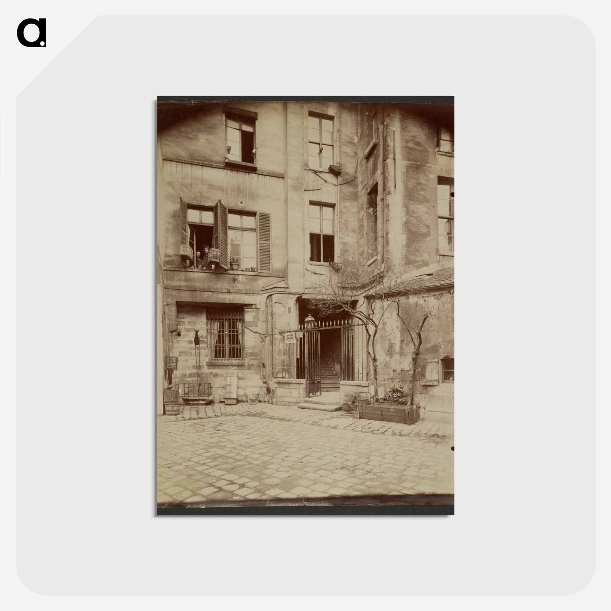 アートポストカード-Cour de Rouen
 - ウジェーヌ アジェ Postcard.