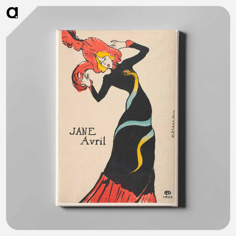 アートパネル-Jane Avril - アンリ ド トゥールーズ ロートレック Canvas.