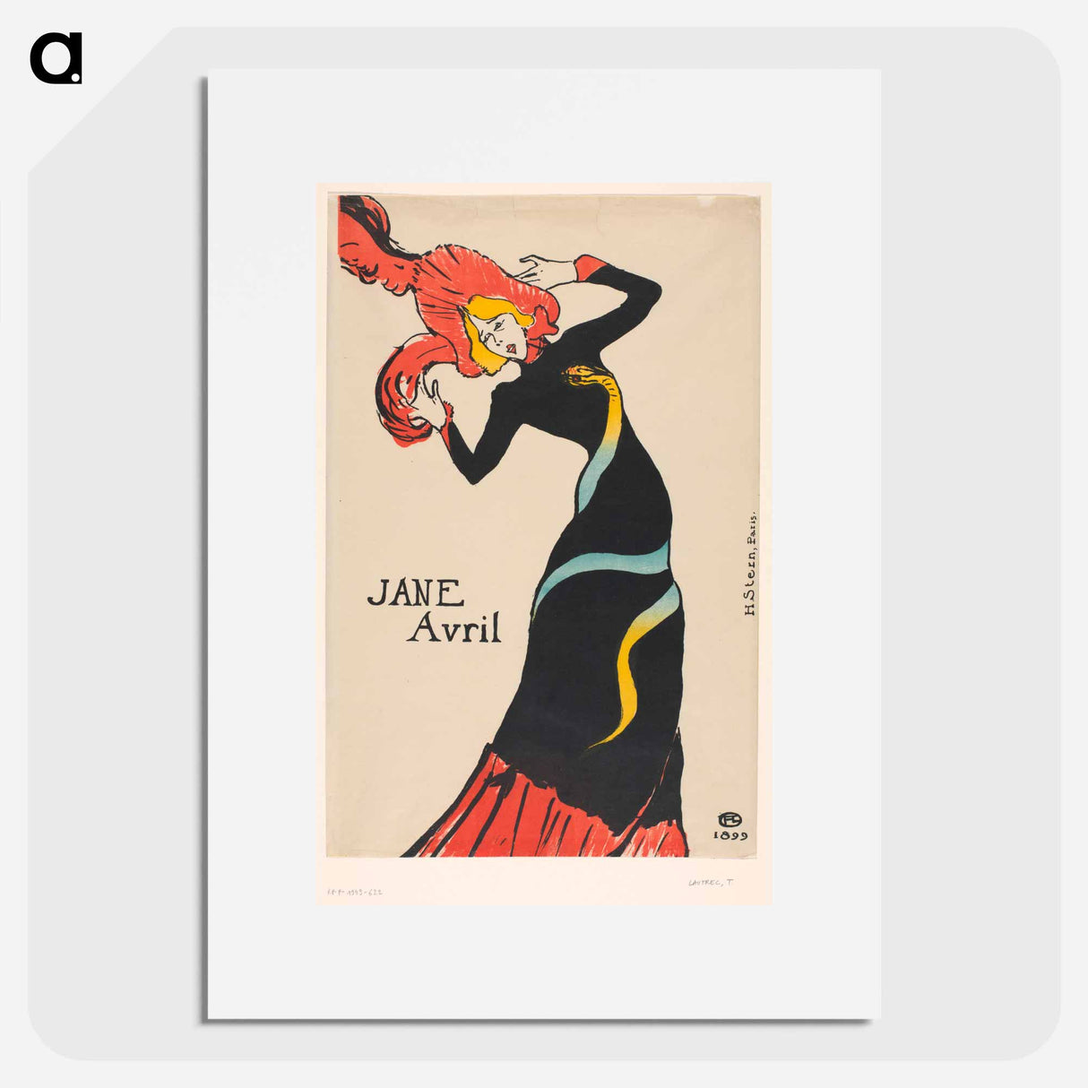 Jane Avril - Henri de Toulouse-Lautrec Poster.