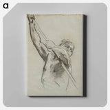 アートパネル-Male Torso with Pole - ジョン シンガー サージェント Canvas.