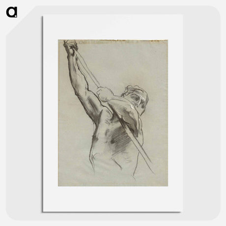 アートポスター-Male Torso with Pole - ジョン シンガー サージェント Poster.