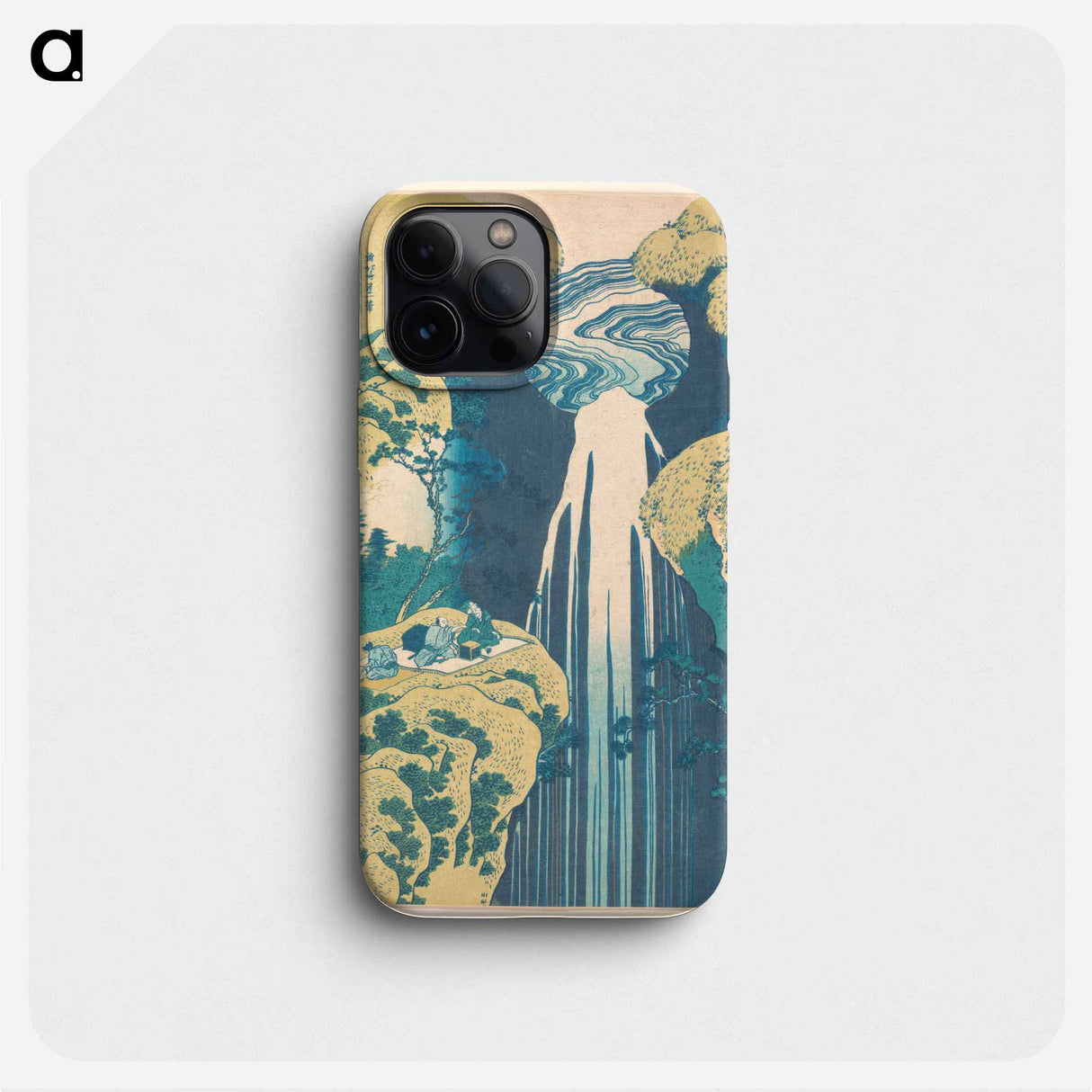 The Amida Falls in the Far Reaches of the Kisokaidō Road - 葛飾 北斎 Phone Case.