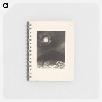 Precarious Glimmering, a Head Suspended from Infinity - オディロン ルドン Memo.