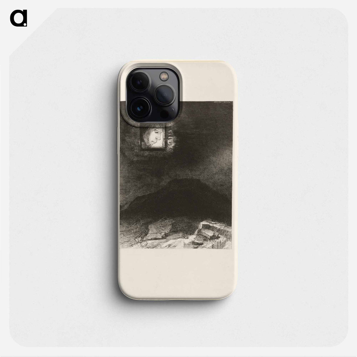 Precarious Glimmering, a Head Suspended from Infinity - Odilon Redon Phone Case.