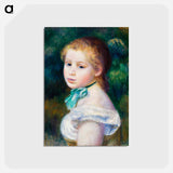 アートポストカード-Head of Young Girl - ピエール オーギュスト ルノワール Postcard.