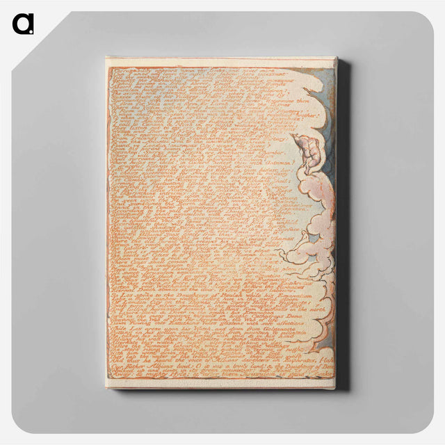 アートパネル-Jerusalem, Plate 83, "Corruptability appears upon thy limbs...." - ウィリアム ブレイク Canvas.