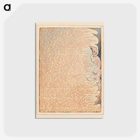 アートポストカード-Jerusalem, Plate 83, "Corruptability appears upon thy limbs...." - ウィリアム ブレイク Postcard.