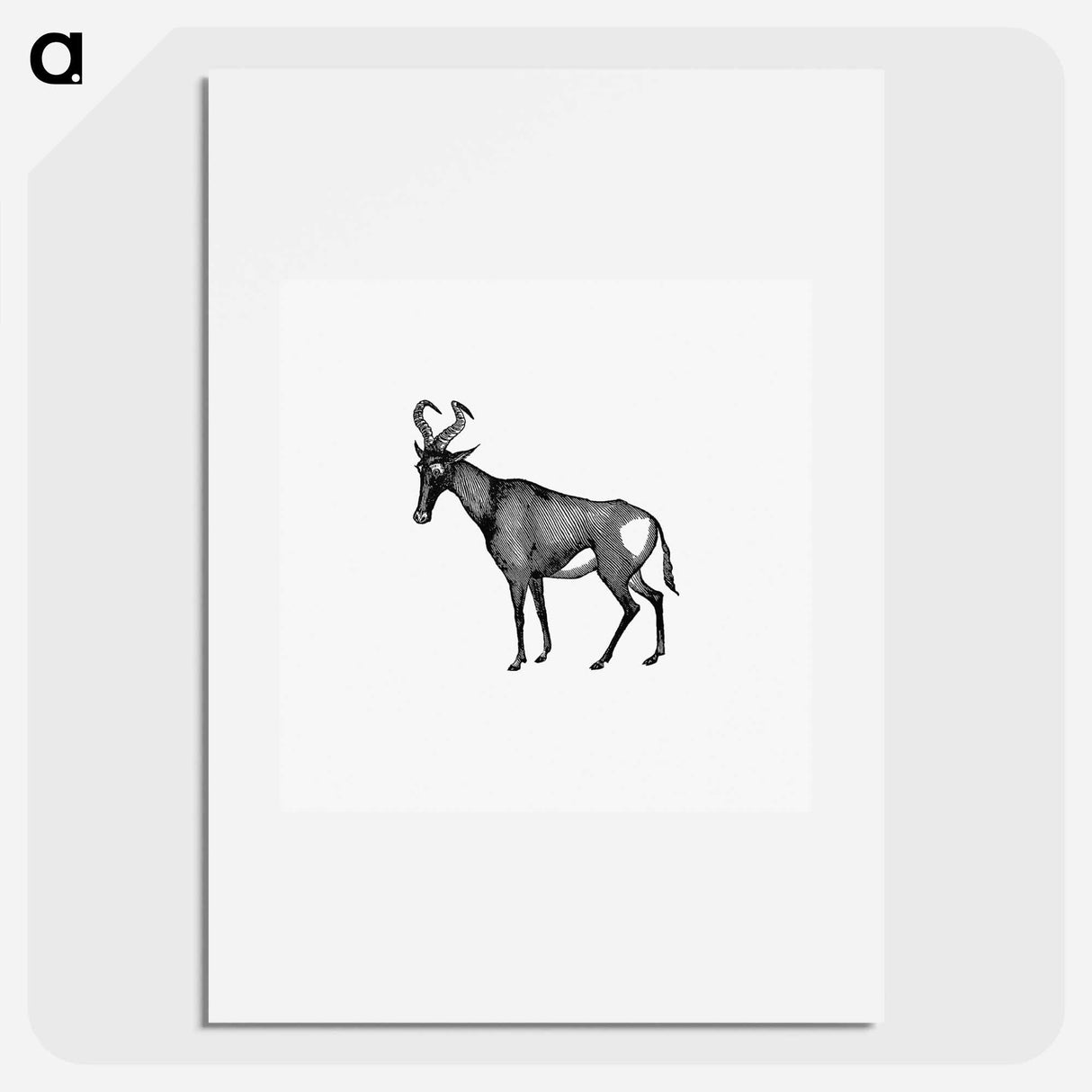 アートポスター-Hartebeest from Adventures in the Far Interior of South Africa
 - 大英図書館 Poster.