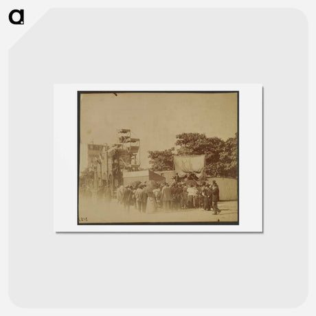 アートポストカード-Fête Place d'Italie
 - ウジェーヌ アジェ Postcard.