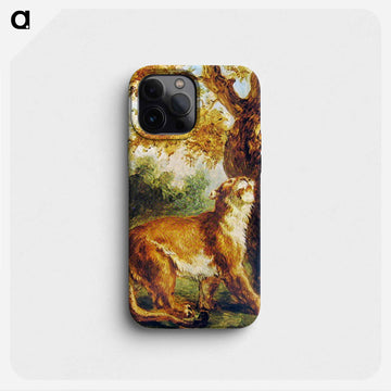 Puma (Lioness watching prey) - ウジェーヌ ドラクロワ Phone Case.