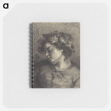 Head of a Sleeping Bacchante - ギュスターヴ クールベ Memo.