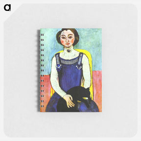 アートメモ帳-Girl with A Black Cat - アンリ マティス Memo.