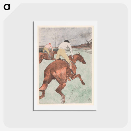 アートポストカード-Le Jockey - アンリ ド トゥールーズ ロートレック Postcard.