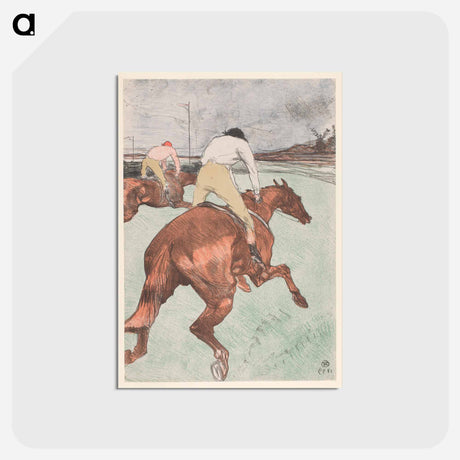 アートポストカード-Le Jockey - アンリ ド トゥールーズ ロートレック Postcard.