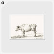 アートポストカード-Standing cow - ジャン ベルナール Postcard.