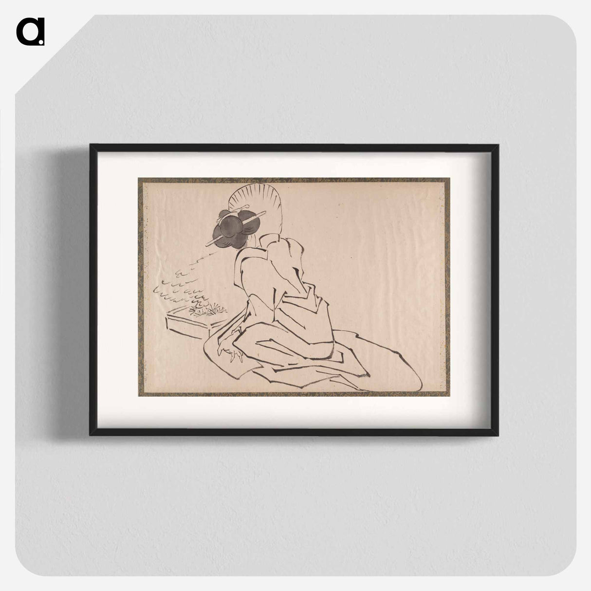 Katsushika Hokusai's Japanese woman. Album of Sketches - Katsushika Hokusai Poster.