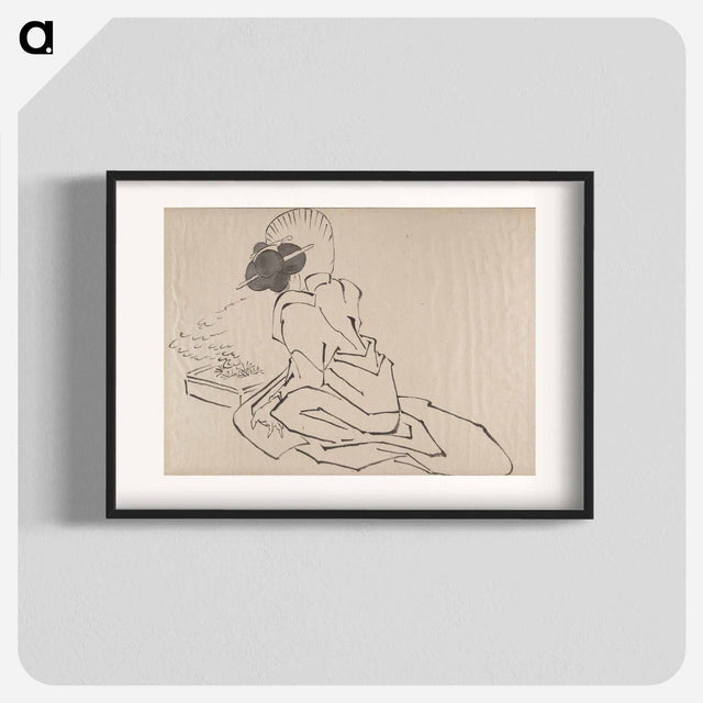 アートポスター-Katsushika Hokusai’s Japanese woman. Album of Sketches - 葛飾 北斎 Poster.