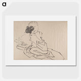 アートポスター-Katsushika Hokusai’s Japanese woman. Album of Sketches - 葛飾 北斎 Poster.
