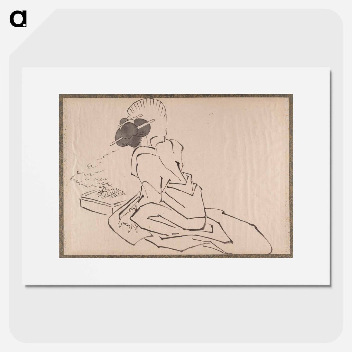 Katsushika Hokusai’s Japanese woman. Album of Sketches - 葛飾 北斎 Poster.