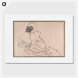 Katsushika Hokusai's Japanese woman. Album of Sketches - Katsushika Hokusai Poster.