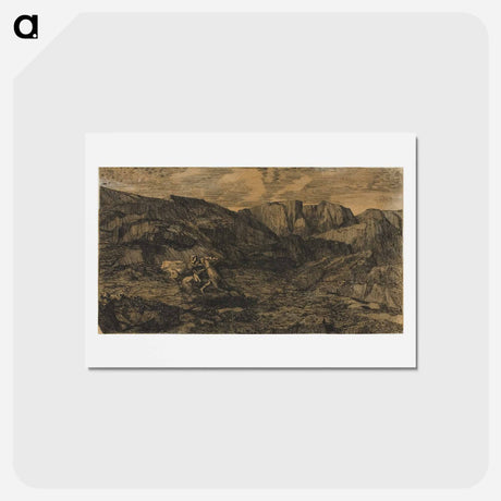 アートポストカード-Fear - オディロン ルドン Postcard.