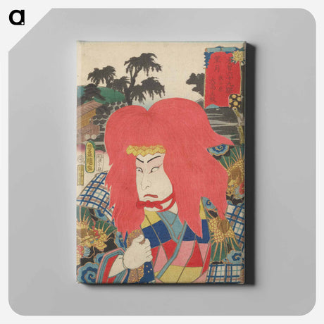 アートパネル-Portrait of a Man with Red Headdress
 - 歌川 国貞 Canvas.