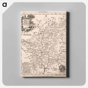 アートパネル-Map of Westcestershire from the 'London Magazine'
 - イェール大学アートギャラリー Canvas.