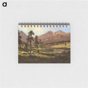 アートメモ帳-Long's Peak, Estes Park, Colorado - アルバート ビアスタット Memo.