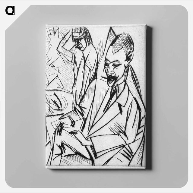 アートパネル-Gewecke and Erna - エルンスト ルートヴィヒ キルヒナー Canvas.