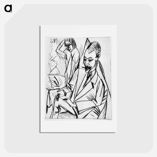 Gewecke and Erna - エルンスト ルートヴィヒ キルヒナー Postcard.