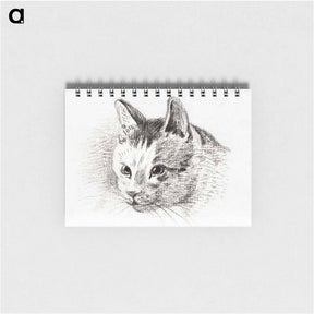アートメモ帳-Sketch of a cat - ジャン ベルナール Memo.