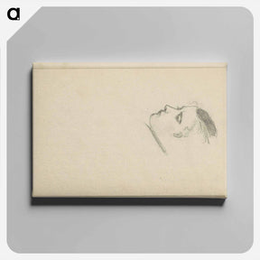アートパネル-Portretkop van een jonge man met gladgekamd haar by Julie de Graag - ユリー デ フラーハ Canvas.