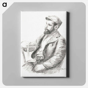 アートパネル-Portrait of Louis Valtat - ピエール オーギュスト ルノワール Canvas.