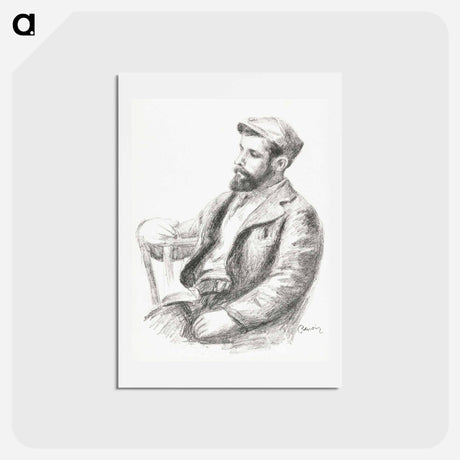 アートポストカード-Portrait of Louis Valtat - ピエール オーギュスト ルノワール Postcard.