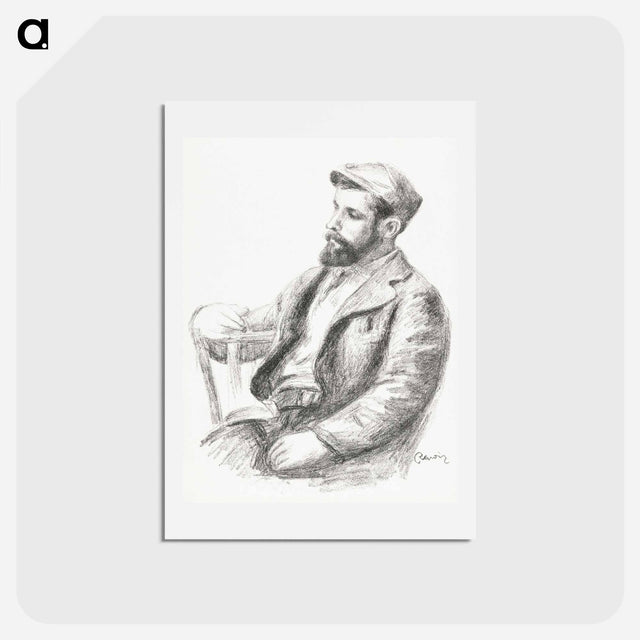 アートポストカード-Portrait of Louis Valtat - ピエール オーギュスト ルノワール Postcard.