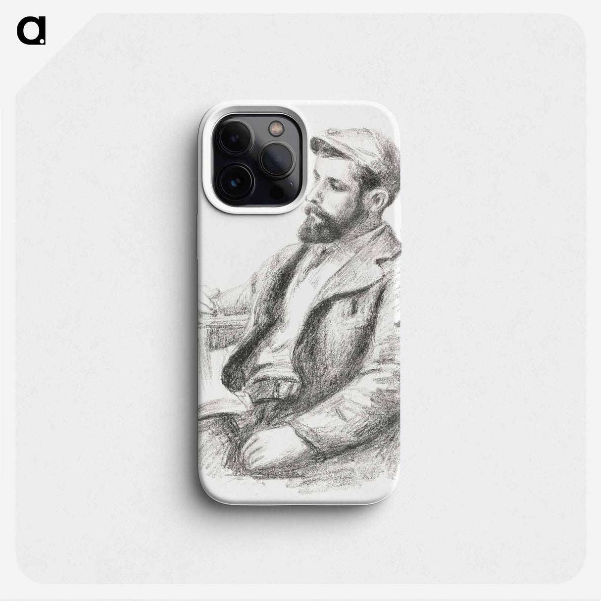 Portrait of Louis Valtat - Pierre Auguste Renoir Phone Case.