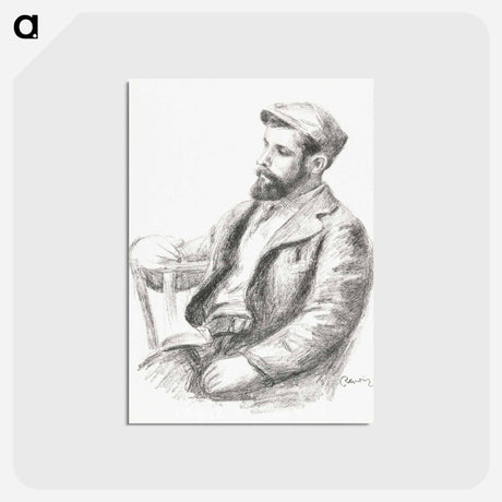 アートポストカード-Portrait of Louis Valtat - ピエール オーギュスト ルノワール Postcard.