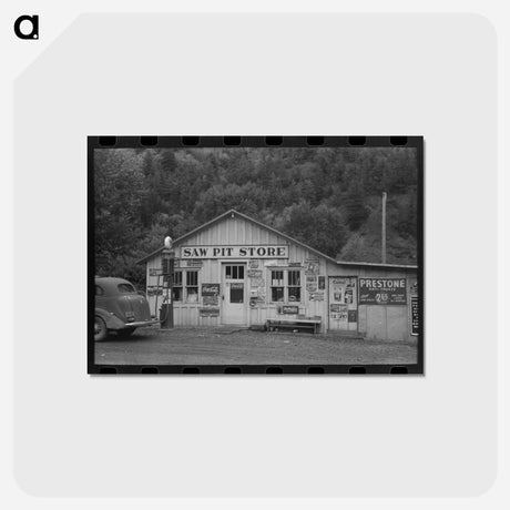 アートポストカード-Saw Pit, Colorado
 - ラッセル リー Postcard.